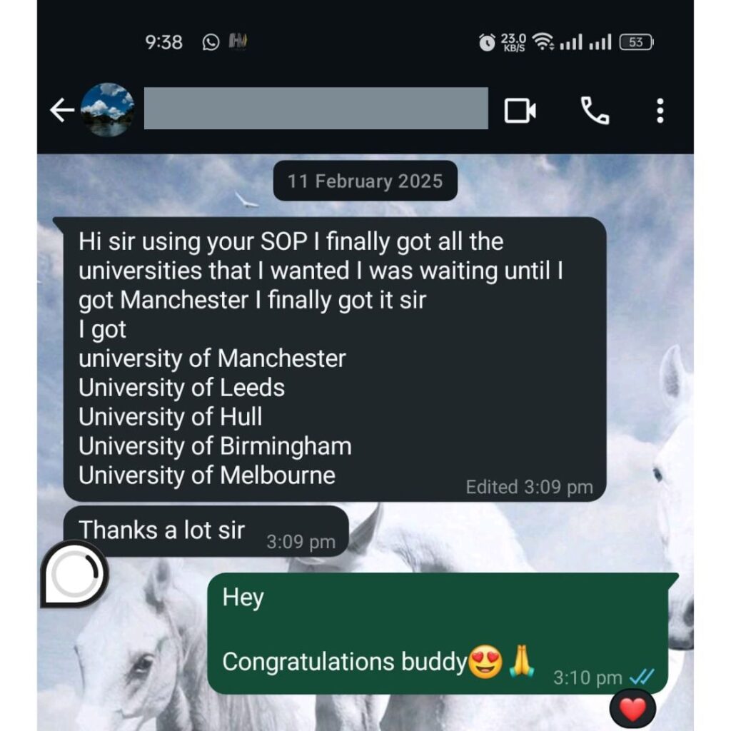 sop writer sop writing services client